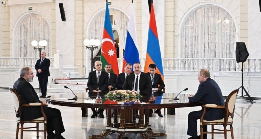 Moskvada Putin, İlham Əliyev və Paşinyan arasında üçtərəfli görüş başladı