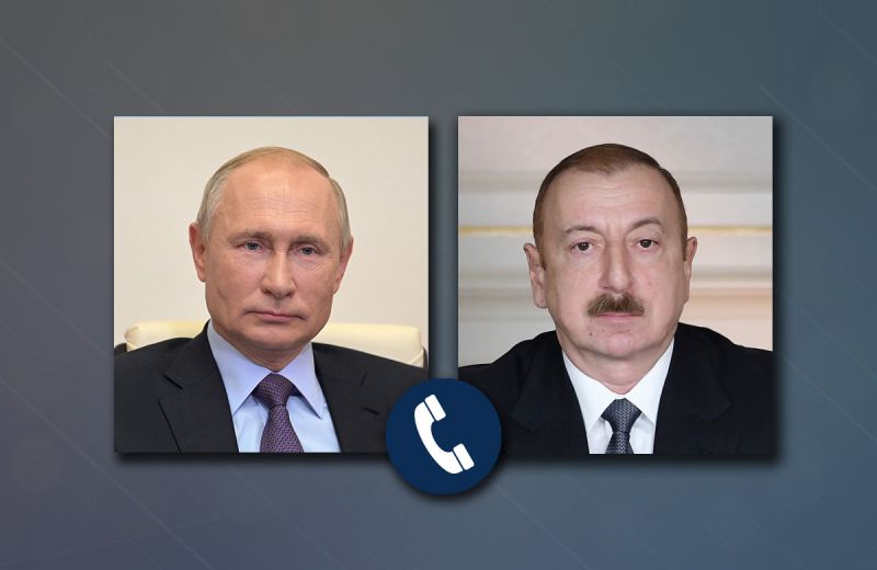 Prezident İlham Əliyev və Putin telefonla danışdı –