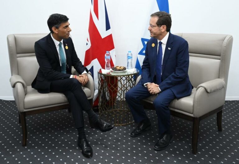 Russian_President Herzog with British PM Sunak