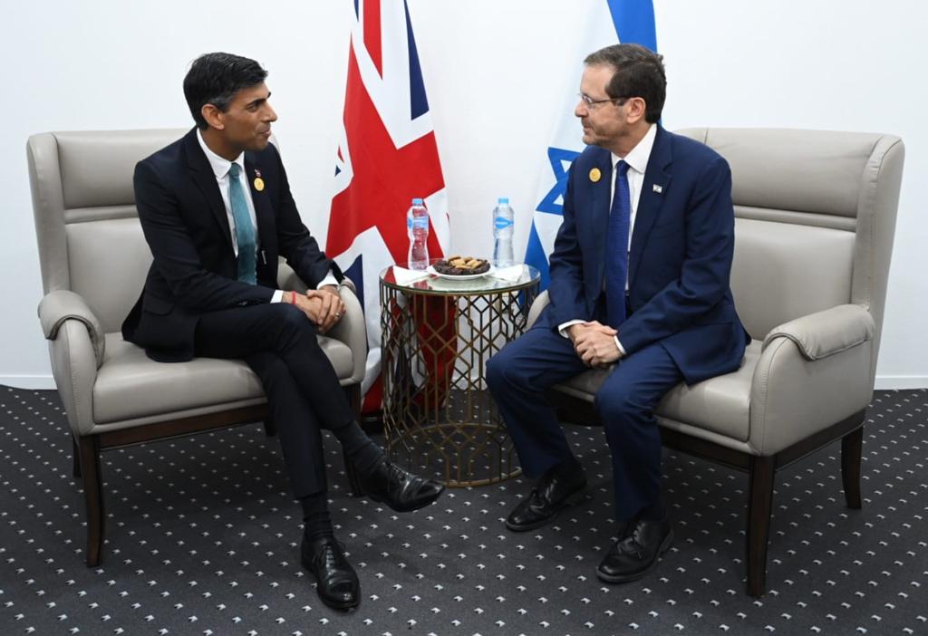 Russian_President Herzog with British PM Sunak
