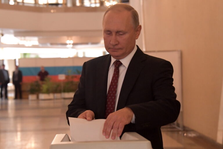 Russian President Vladimir Putin on elections of deputies of the city Duma