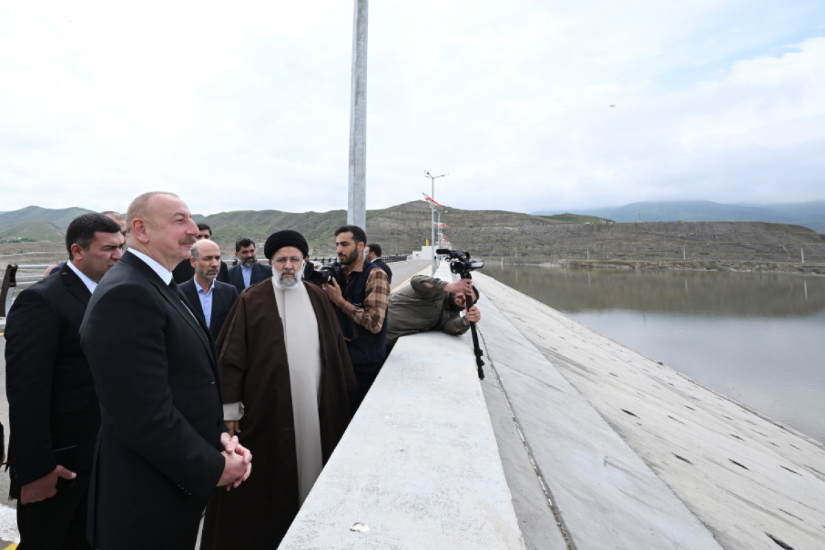 Azərbaycan və İran prezidentləri  “Xudafərin” və “Qız Qalası” hidroqovşağının açılışını edib