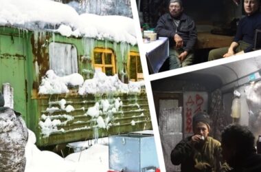 Meşədə tərk edilmiş vaqon