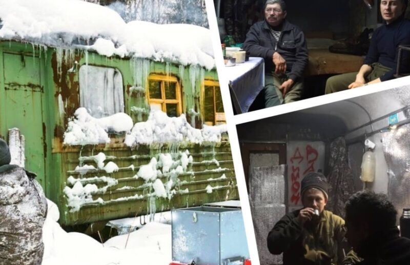 Meşədə tərk edilmiş vaqon