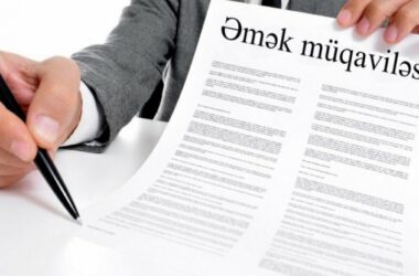 əmək müqavilələrinin sayı