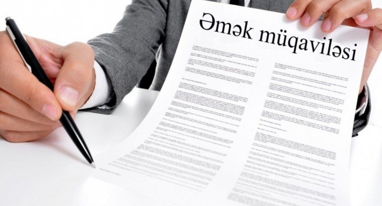 əmək müqavilələrinin sayı