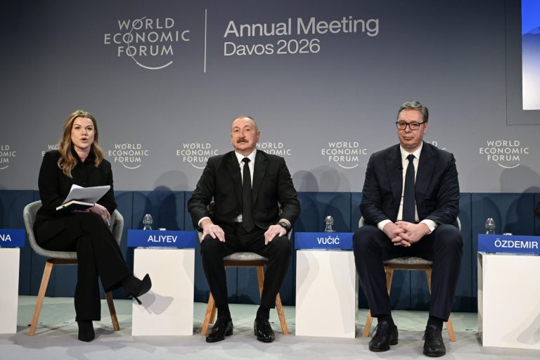 ilham davos forum panel