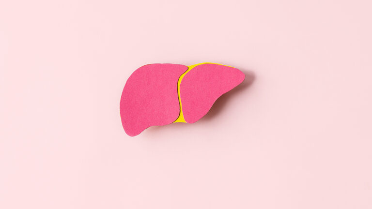 World,Hepatitis,Day.,Liver,On,Pink,Background.,Awareness,Of,Prevention