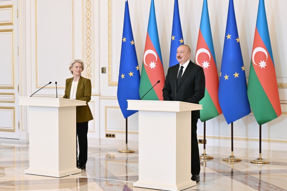 İlham Əliyev və Ursula fon der Lyayenin mətbuat üçün birgə bəyanatı –