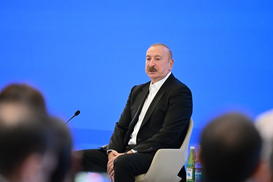 Prezident İlham Əliyev IV Şuşa Qlobal Media Forumunda -TAM MƏTN